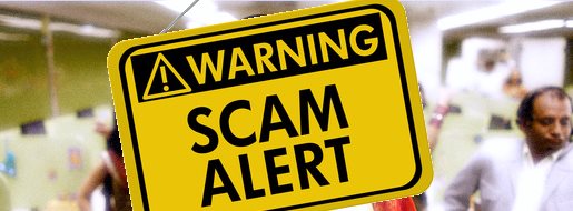 Montage aus Warning of Scam Alert / © Karen Roach / Fotolia.com.