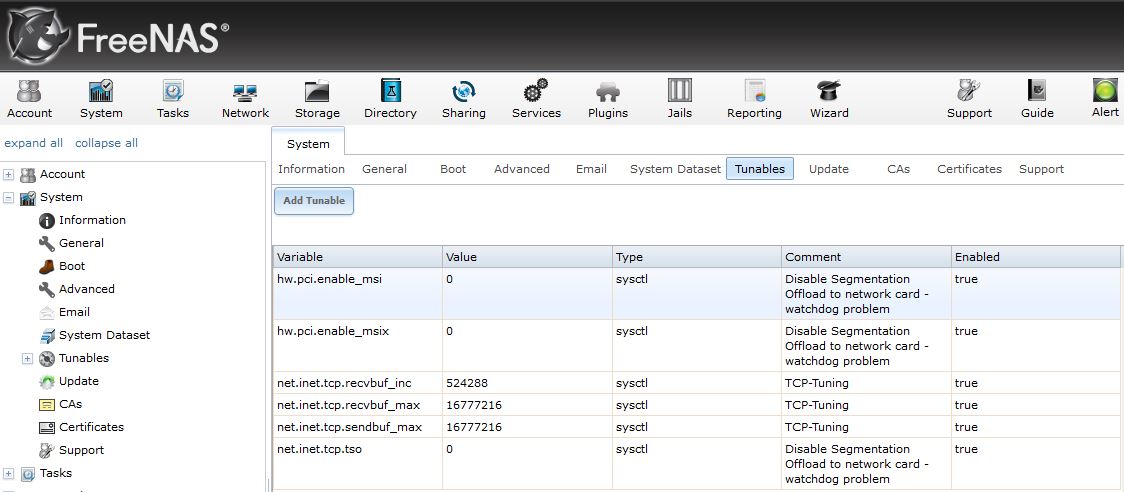 FreeNAS Tuning © Maximilian Riess / Riess Group.